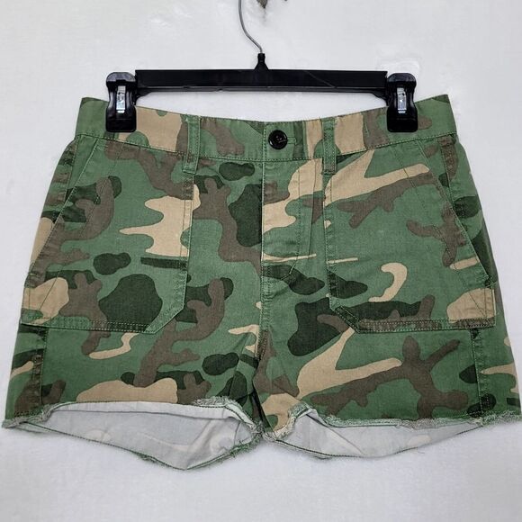 Madewell Camo Shorts Size 25 - Picture 1 of 8